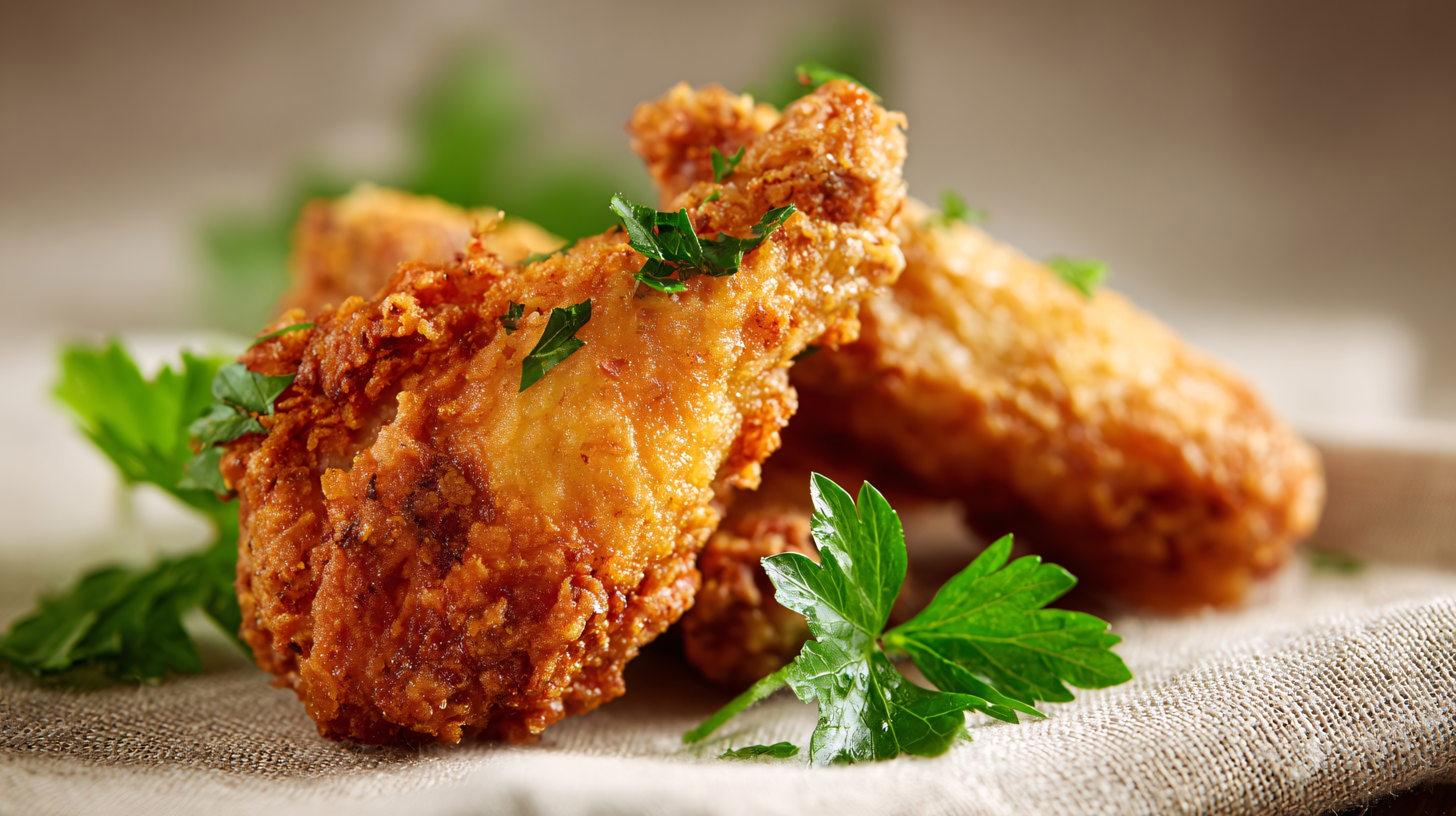 crispy fried chicken dinner gourmet dish