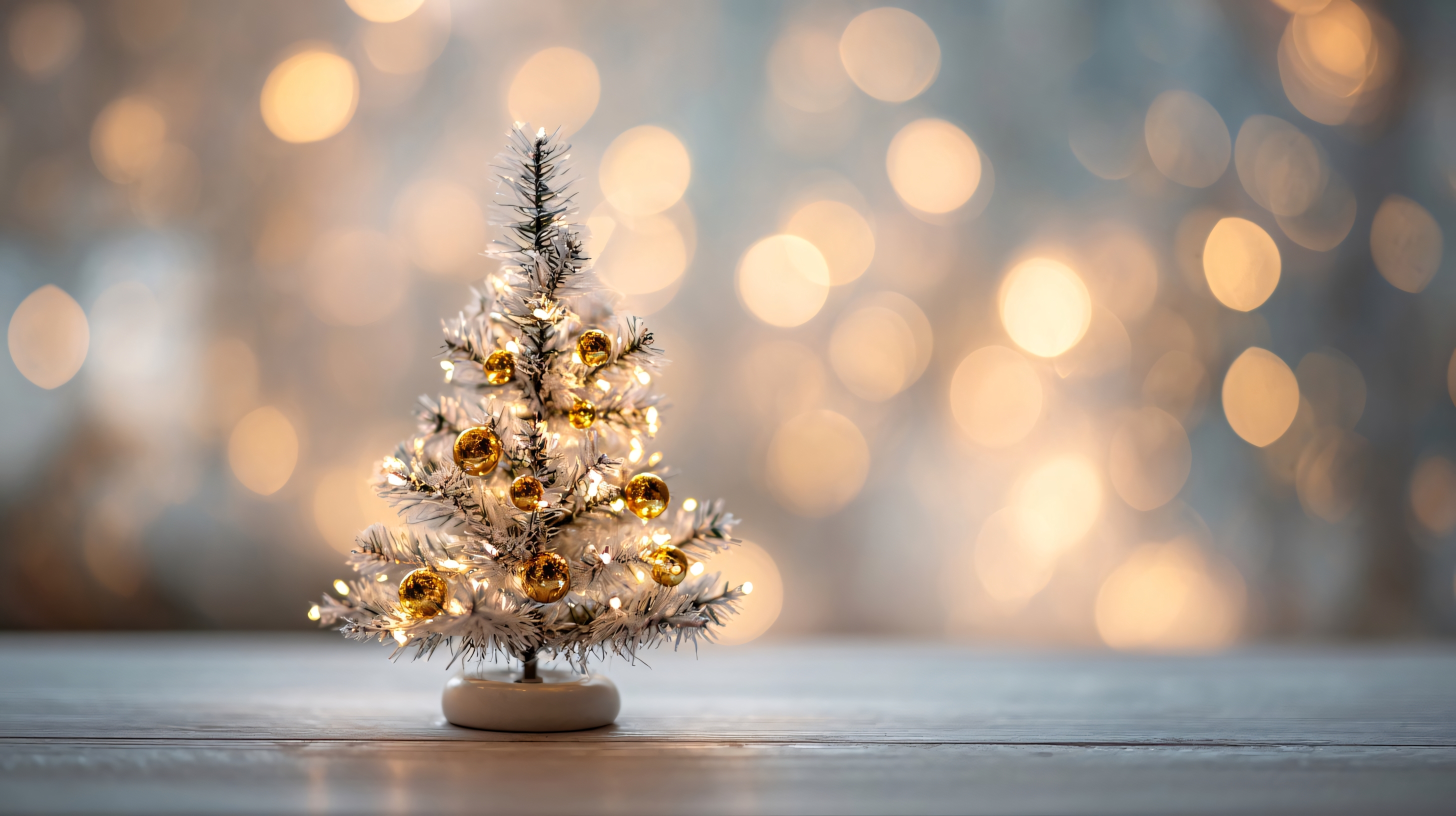 christmas tree holiday decorations bokeh lights