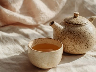 warm tea teapot cozy drink relaxation background